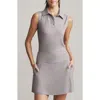 Rhone Course To Court Sleeveless Polo In Taupe Mist