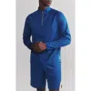 Rhone Courtside Quarter Zip Pullover In Blue