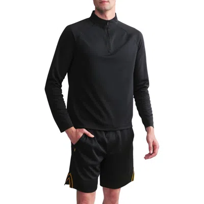 Rhone Courtside Quarter Zip Pullover In Black