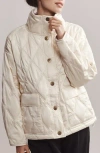 Rhone Dalston Water Repellent Quilted Jacket In White