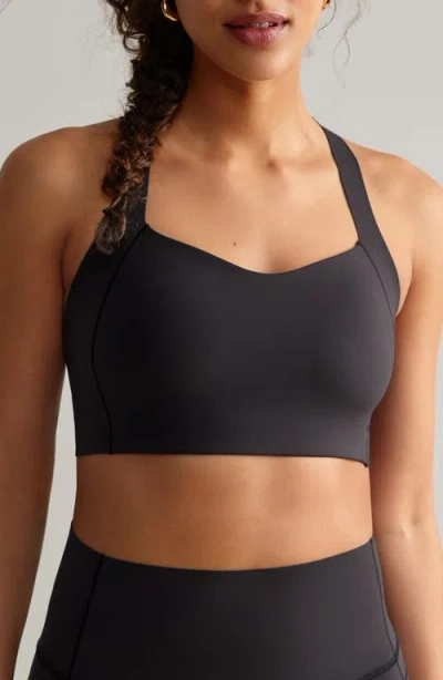 Rhone Defy Racerback Sports Bra In Black
