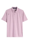 Rhone Delta Piqué Performance Polo In Discreet Mauve