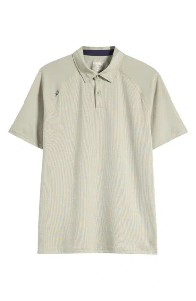 Rhone Delta Piqué Performance Polo In Gray