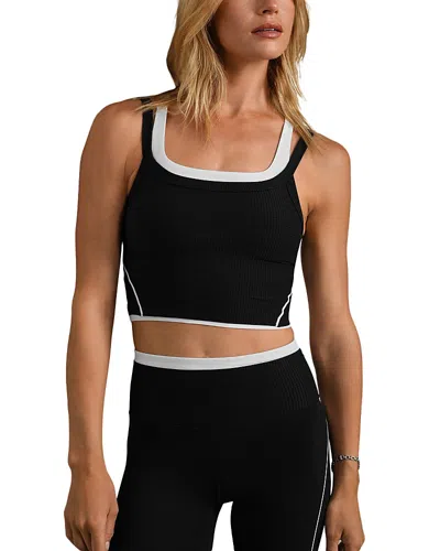 Rhone Doubletake Layered Sports Bra In Black