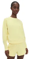 Rhone Dreamglow Crewneck Pullover Lemon Lime In Yellow