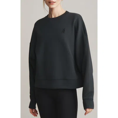 Rhone Dreamglow Crewneck Sweatshirt In Black
