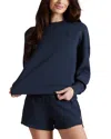 Rhone Dreamglow Crewneck Sweatshirt In Navy Blue
