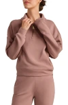 Rhone Dreamglow Half Zip In Pink