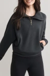 Rhone Dreamglow Half Zip In Black