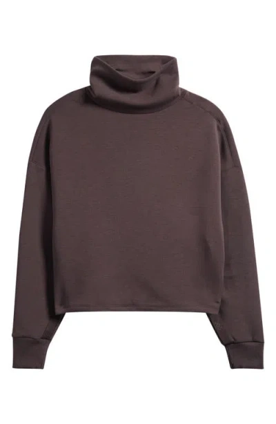 Rhone Dreamglow Mock Neck Top In Brown