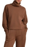 Rhone Dreamglow Mock Neck Top In Brown