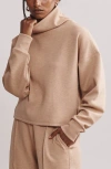 Rhone Dreamglow Mock Neck Top In Camel