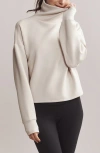 Rhone Dreamglow Mock Neck Sweatshirt In Sand