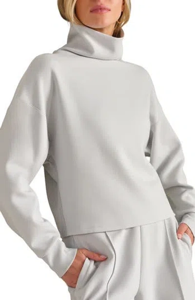 Rhone Dreamglow Mock Neck Top In Gray