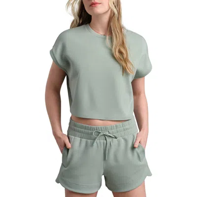 Rhone Dreamglow Oversize Crop T-shirt In Green