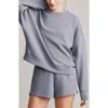 Rhone Dreamglow Oversize Sweatshirt In Grey Silver