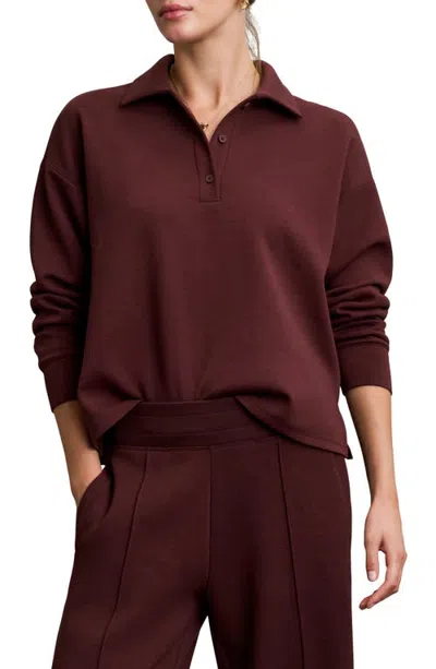 Rhone Dreamglow Polo Sweatshirt In Brown
