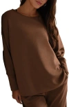 Rhone Dreamglow Pullover Sweatshirt In Brown