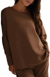 Rhone Dreamglow Pullover Sweatshirt In Brown