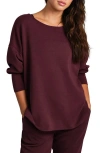 Rhone Dreamglow Pullover Sweatshirt In Burgundy