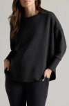 Rhone Dreamglow Sweatshirt In Black Heather