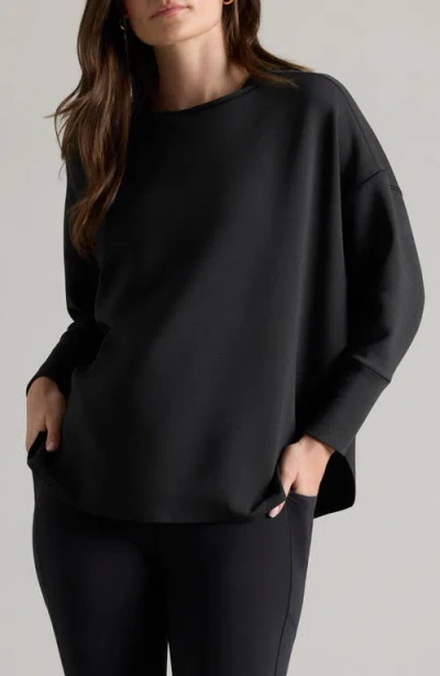 Rhone Dreamglow Sweatshirt In Black Heather