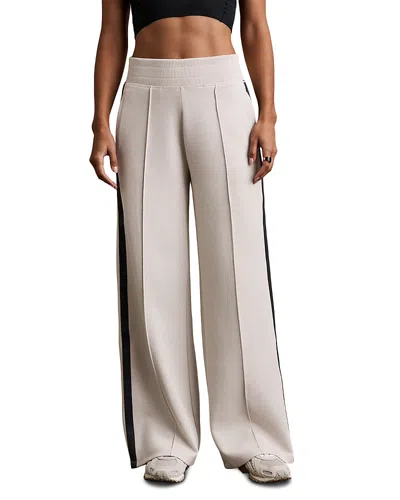 Rhone Dreamglow Track Stripe Wide Leg Pants In Neutral