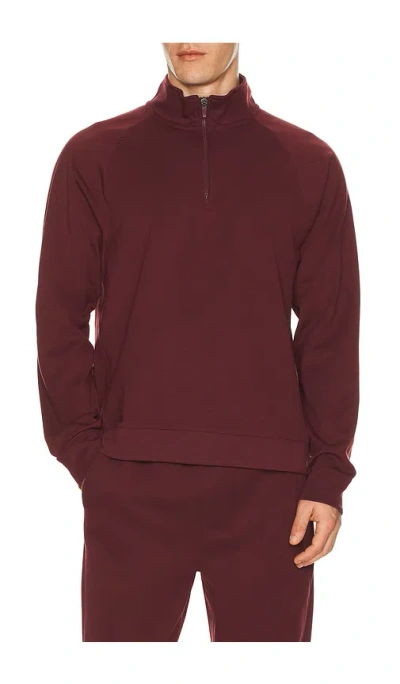 Rhone Dreamstate 1/4 Zip In Burgundy