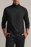 Rhone Dreamstate Quarter Zip Pullover In Black