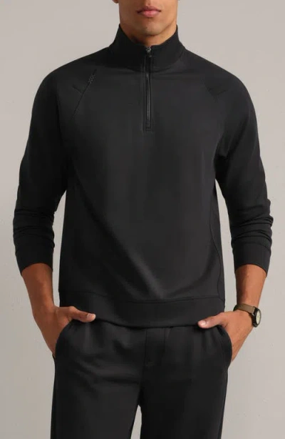 Rhone Dreamstate Quarter Zip Pullover In Black