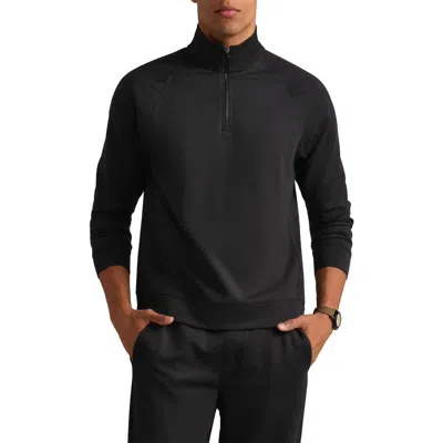 Rhone Dreamstate Quarter Zip Pullover In Black