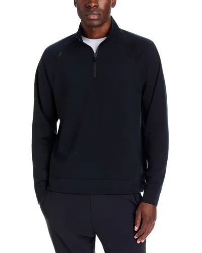 Rhone Dreamstate Quarter Zip Sweater In Black