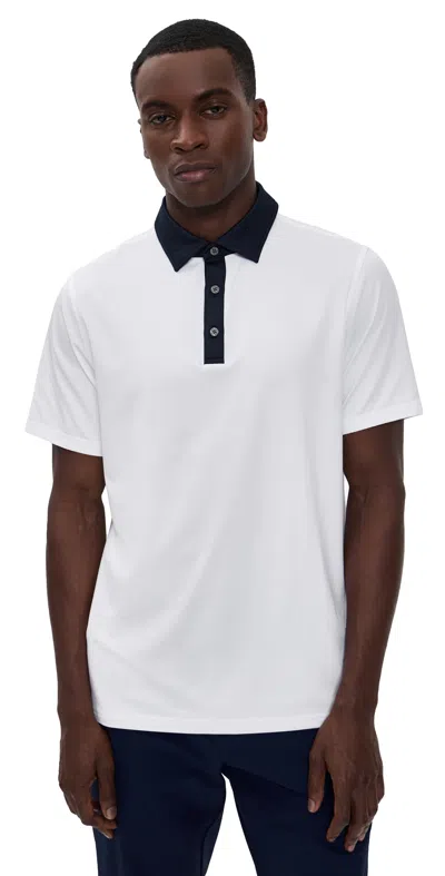 Rhone Drive Time Polo White/true Navy