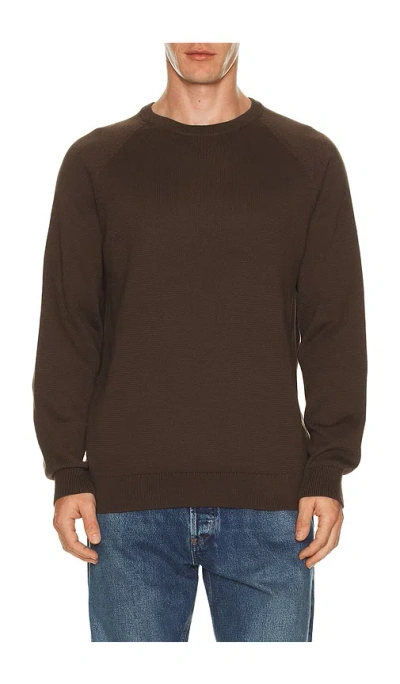 Rhone Dubliner Crewneck Sweater In Brown