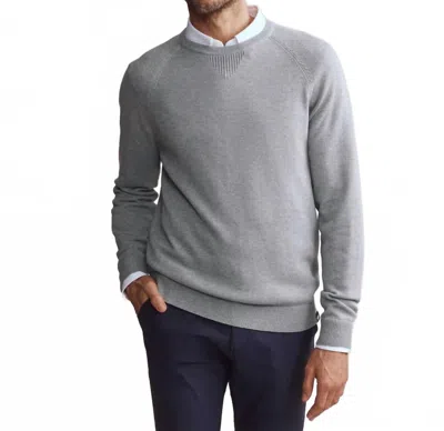 Rhone Dubliner Crewneck Sweater In Gray Heather