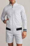 Rhone Dune Windowpane Golf Jacket In White