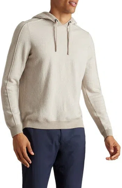 Rhone Emerson Knit Wool & Cashmere Hoodie In Neutral