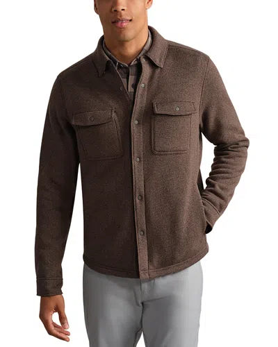 Rhone Fleece Shacket In Brown