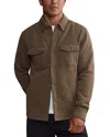 Rhone Fleece Shacket In Chocolate