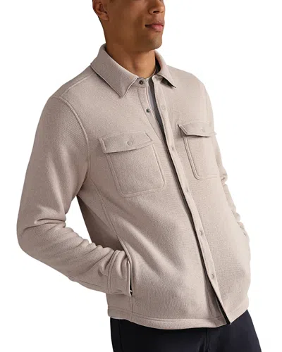 Rhone Fleece Shacket In Neutral