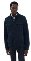Rhone Fleece Shacket True Navy In Blue