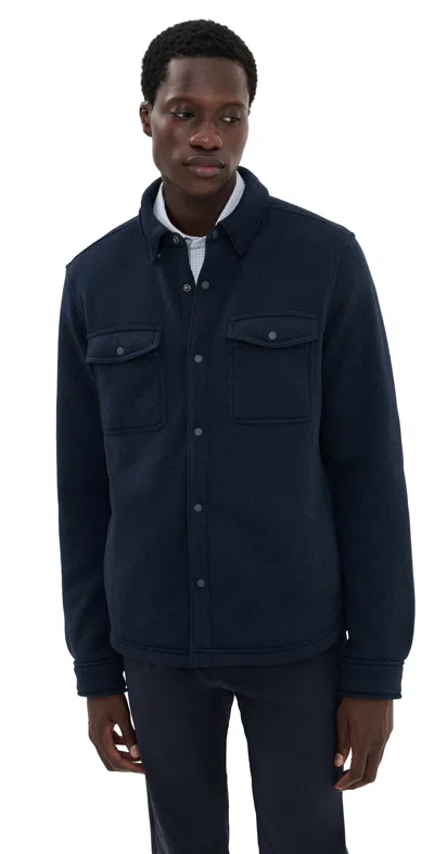 Rhone Fleece Shacket True Navy In Blue