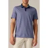 Rhone Floral Performance Golf Polo In Silver Bullet Geo