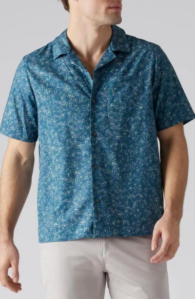 Rhone Floral Stretch Twill Camp Shirt In Gulf Coast Floral Print
