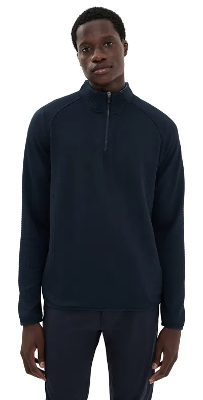 Rhone Founder's Golf Quarter Zip True Navy In Blue