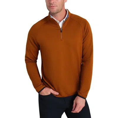 Rhone Founders Golf Quarter Zip In Brown