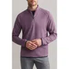 Rhone Founders Golf Quarter Zip In Shadow Plum/true Navy