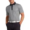 Rhone Golf Sport Geo Print Performance Polo In Black