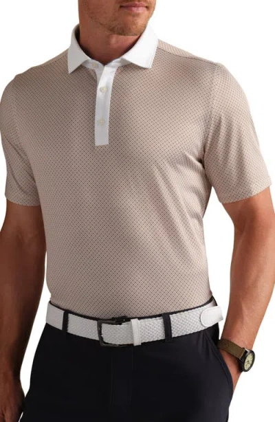 RHONE RHONE GOLF SPORT GEO PRINT PERFORMANCE POLO