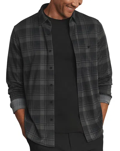 Rhone Hardy Flannel Pocket Shirt In Gray